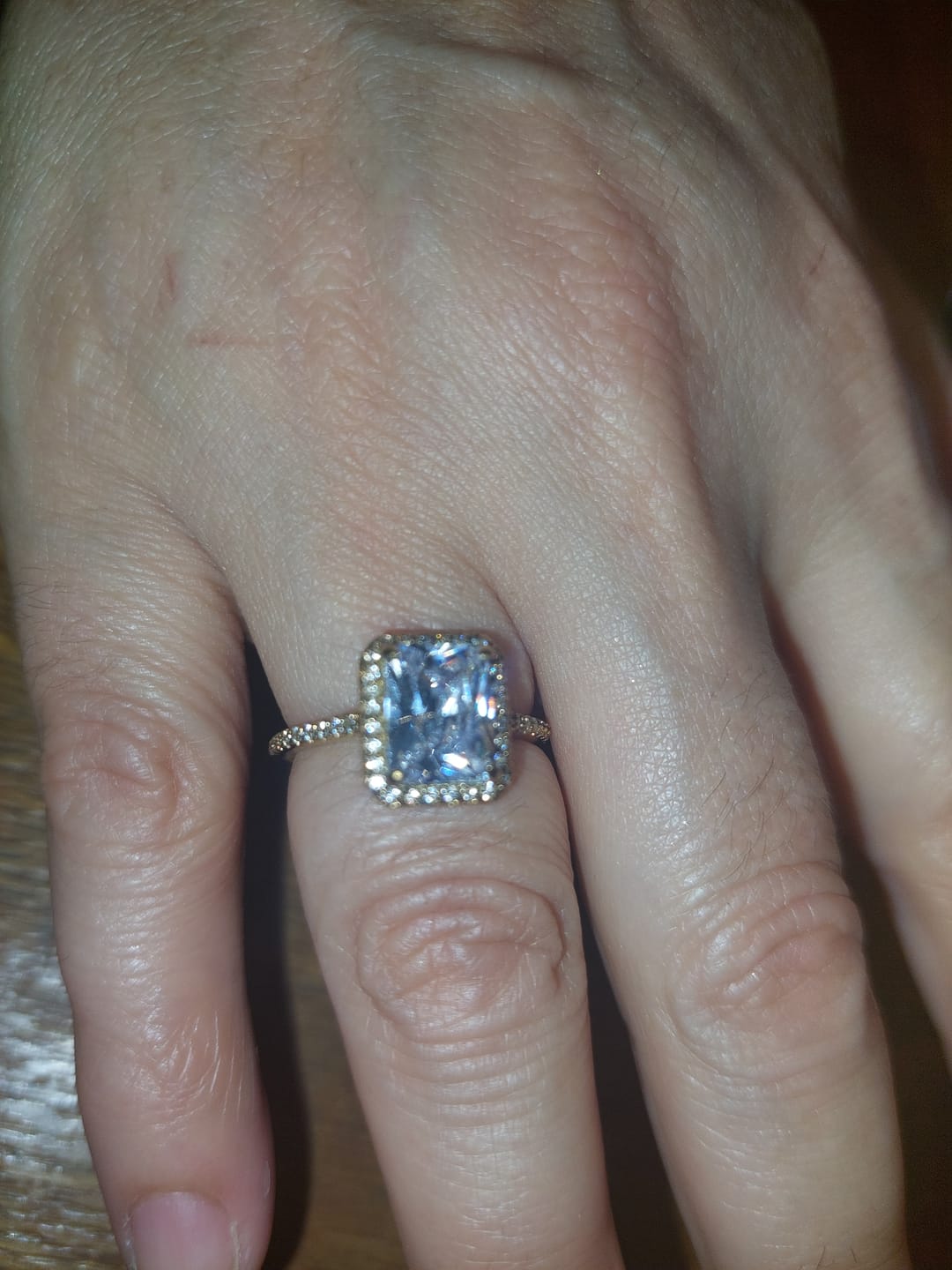 Customer photo review of Big Shine Ring | 18K vergoldet