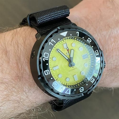 Customer photo review of Five Eye Nylon Watch Strap - PVD/Black