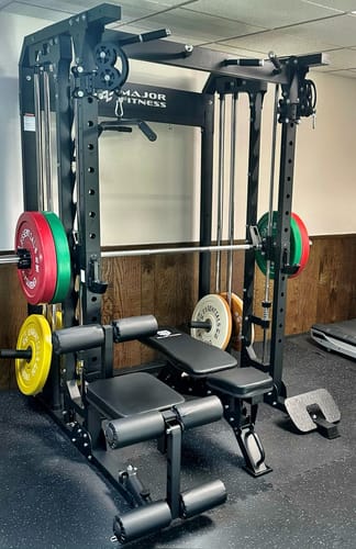 Customer photo review of Major Fitness B52 All-In-One Home Gym Smith Machine