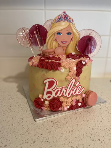 Customer photo review of A4 Rectangle Custom Edible Icing Image