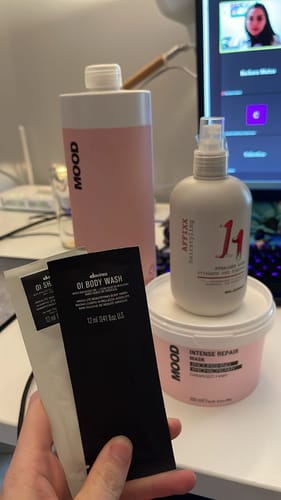 Customer photo review of Mascarilla Reparación Intensa 500ml Mood