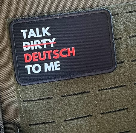 Customer photo review of Klettpatch 10 x 6.5cm - talk deutsch