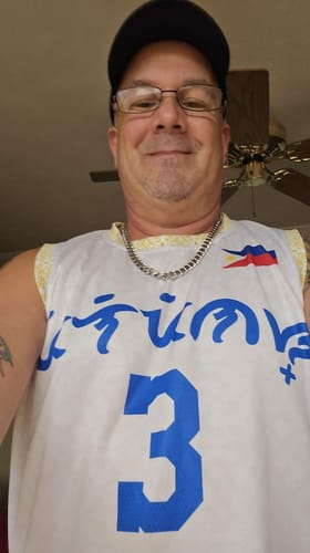 Customer photo review of Philippines Custom Basketball Jersey