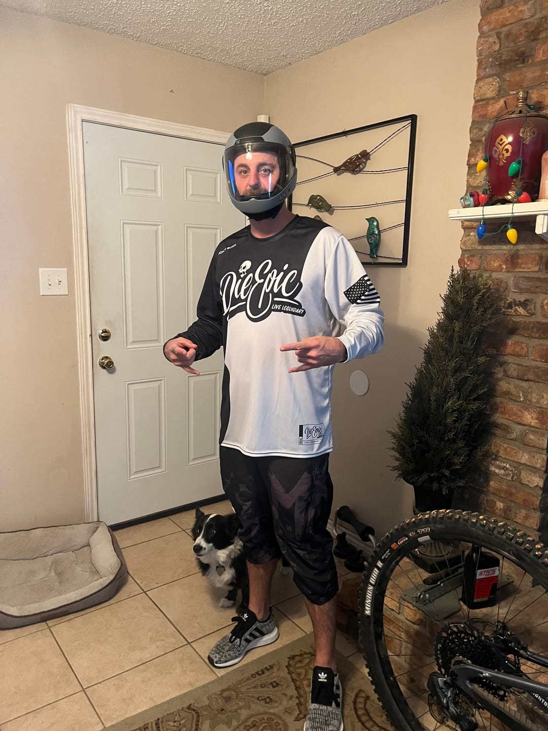Customer photo review of Die Epic Yin Yang Custom Long Sleeve Jersey