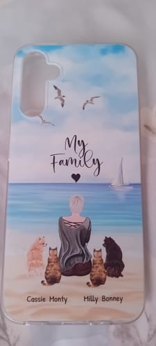 Customer photo review of Together with my pet - Personalised Phone Case