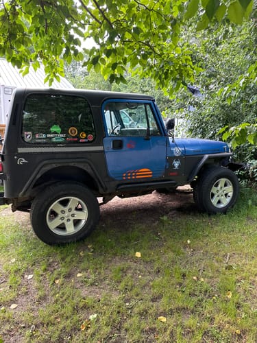Customer photo review of 1.25" 5x4.5 to 5x5 Wheel Adapters for Jeep Jk Wk Wj Xk Wheels on Tj Yj Kk Xj Mj