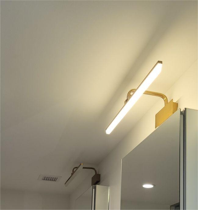 Customer photo review of Modern Led Bath Bar Armed Bathroom Vanity Light In Gold