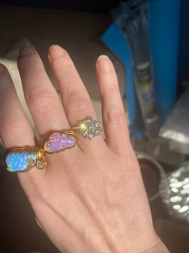 Customer photo review of Cry Me a River Blue Opal Gold