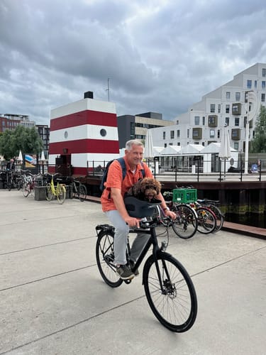 Customer photo review of Kvisp Dog Bike Carrier