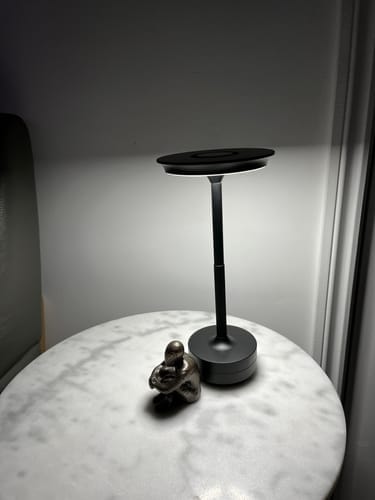 Customer photo review of Cordless Modern Aura Table Lamp - Cordless Table Lamp with Touch Control & Modern Nordic Design