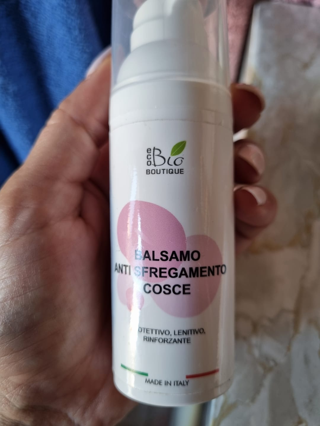 Customer photo review of Balsamo Anti Sfregamento Cosce