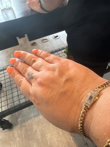 Customer photo review of *NEW* 14K Hollow Cuban Bracelet (5MM) JTJ™