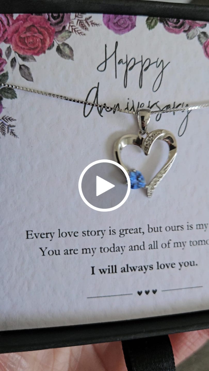 Customer video review of Anniversary  - Sterling Silver Sacred Heart Necklace - 5 Colours