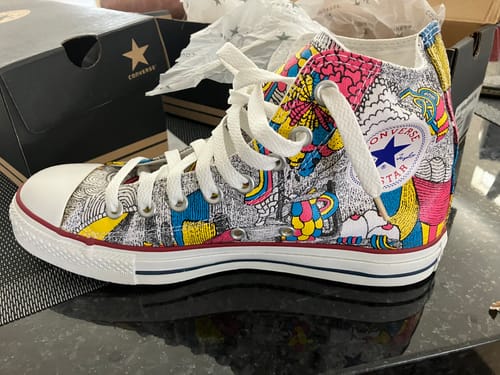 Customer photo review of Converse Chuck Taylor All Star Product Democracy Hi Sneakers