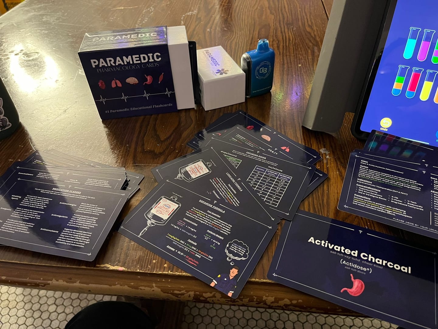 Customer photo review of Paramedic Pharmacology Cards