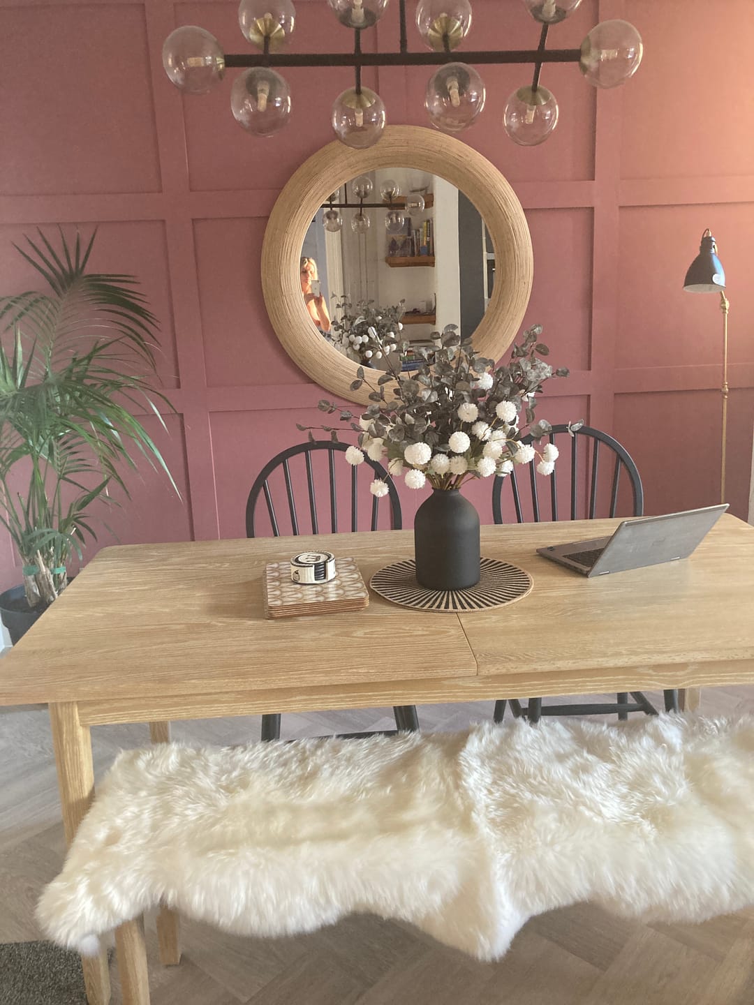 Customer photo review of Faux Arrangement - White & Green