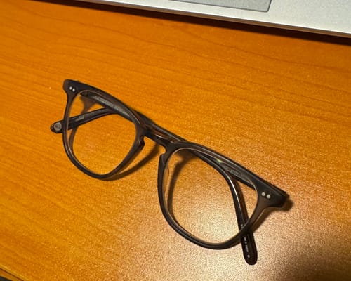 Customer photo review of Garrett Leight - Brooks (Matte Grey)