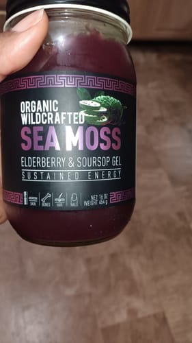 Customer photo review of Elderberry and Soursop Infused Sea Moss Gel