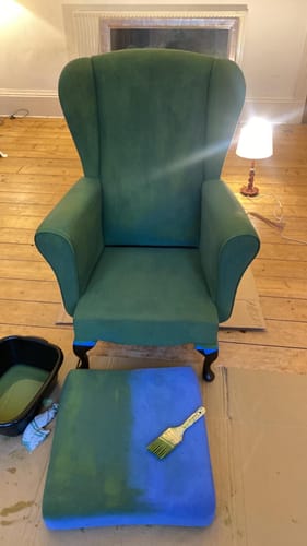 Customer photo review of Fabric Paint -- Olive