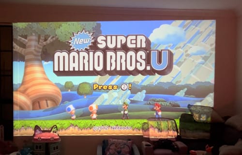 Customer photo review of MovieHub™ Ultra HD Projector + FREE Projector Screen