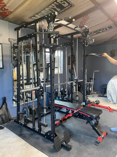 Customer photo review of Major Fitness SML07 All-In-One Home Gym Smith Machine