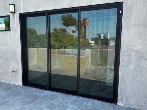 Customer photo review of Custom Double Door Magnetic Screen