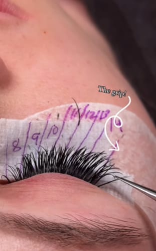 Customer photo review of Fresh Fusion Lash Adhesive 0.1s Ultra Fast Drying Glue for Lash Extensions