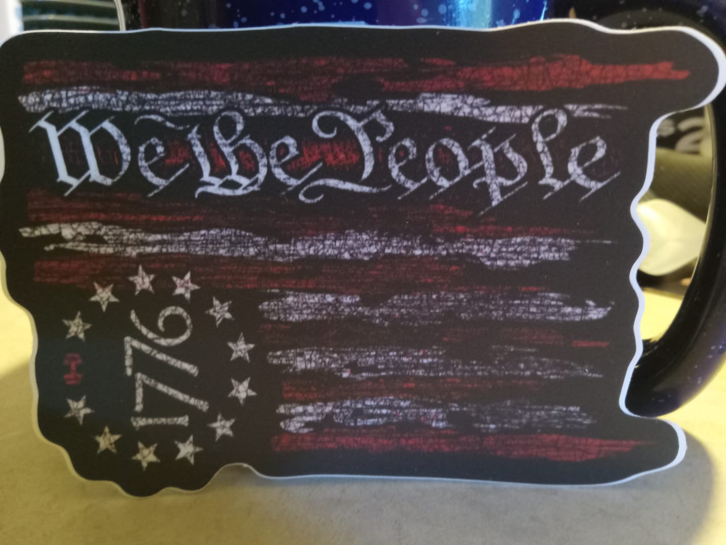Customer photo review of We The People 1776 Flag Decal