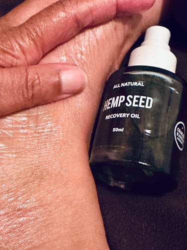 Customer photo review of Hemp Seed Recovery Oil