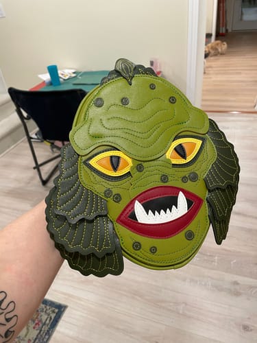 Customer photo review of FINAL SALE - Swamp Monster Backpack - Love Pain and Stitches X Vixen