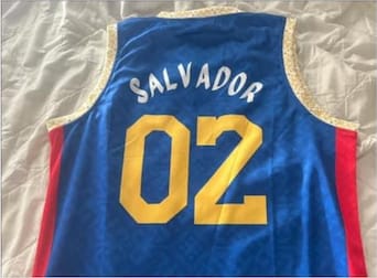 Customer photo review of Philippines Custom Basketball Jersey