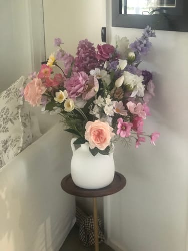 Customer photo review of Pastel Silk Flowers