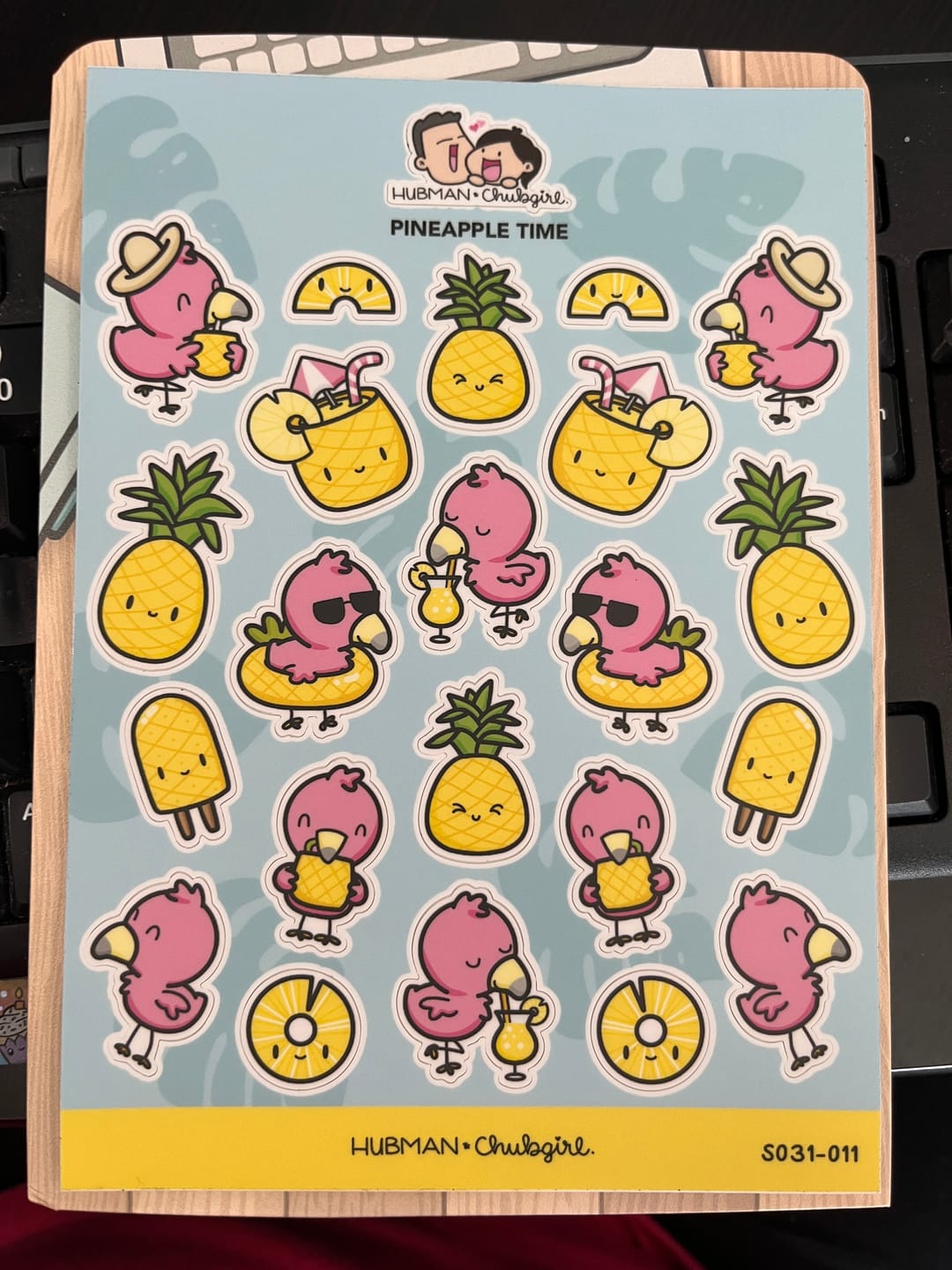 Customer photo review of Sticker Sheet - Pineapple Time