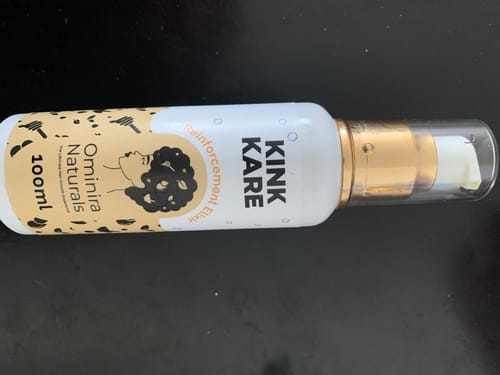 Customer photo review of Kink Kare – Hair Strengthening Oil