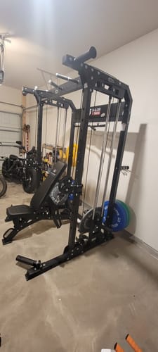 Customer photo review of Major Fitness F22 All-In-One Home Gym Power Rack