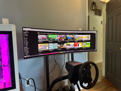 Customer photo review of Titan Monitor Mount