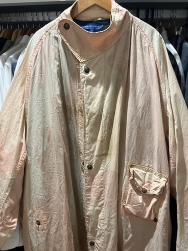 Customer photo review of 【Early 20th C】French Antique Indigo Linen Smock "Full Open Type" "Biaude"