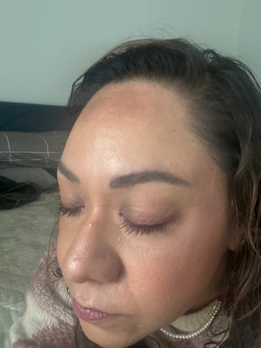 Customer photo review of Suero para pestañas y cejas