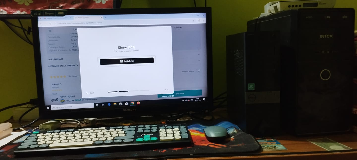Customer photo review of Pebble Digit001