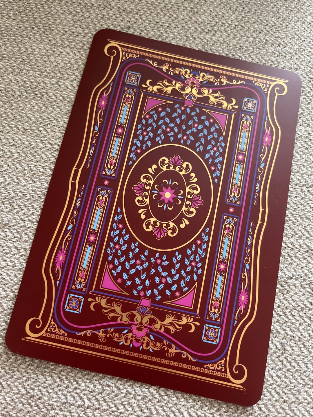 Customer photo review of Kindle Sticker Inserts - Literati Crimson