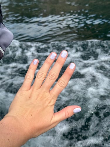 Customer photo review of Head In The Clouds Press On Nails (24PC)