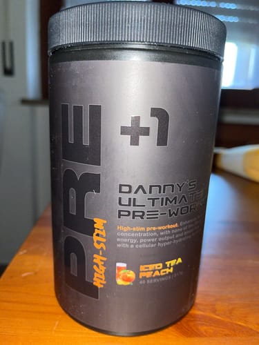 Customer photo review of +1© Danny's Ultimate Pre Workout High-stim (520g)