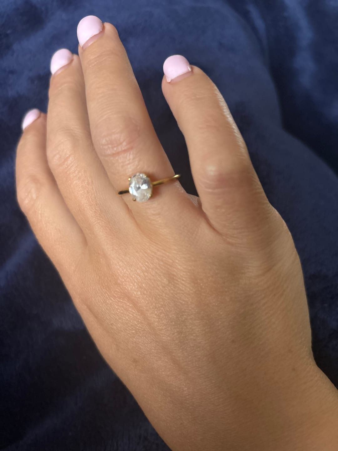 Customer photo review of Classic Diamond Ring in Gold