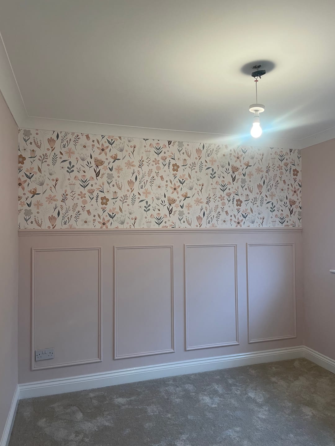 Customer photo review of Millie Floral Wallpaper Repeat Pattern