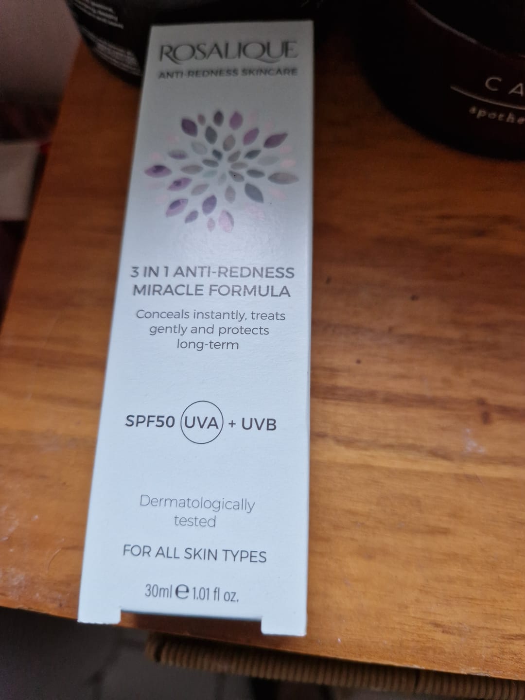 Customer photo review of Rosalique 3 in 1 Anti-Redness Miracle Formula SPF50