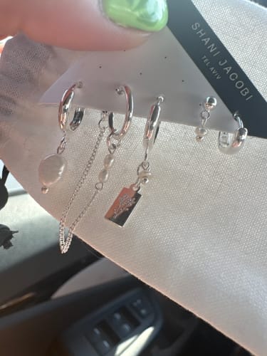 Customer photo review of Bar Earrings Set