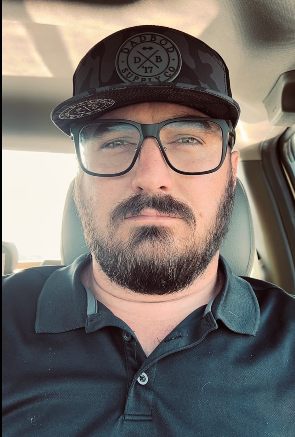 Customer photo review of Premium Active 6-Panel Logo Hat (Multicam Black)