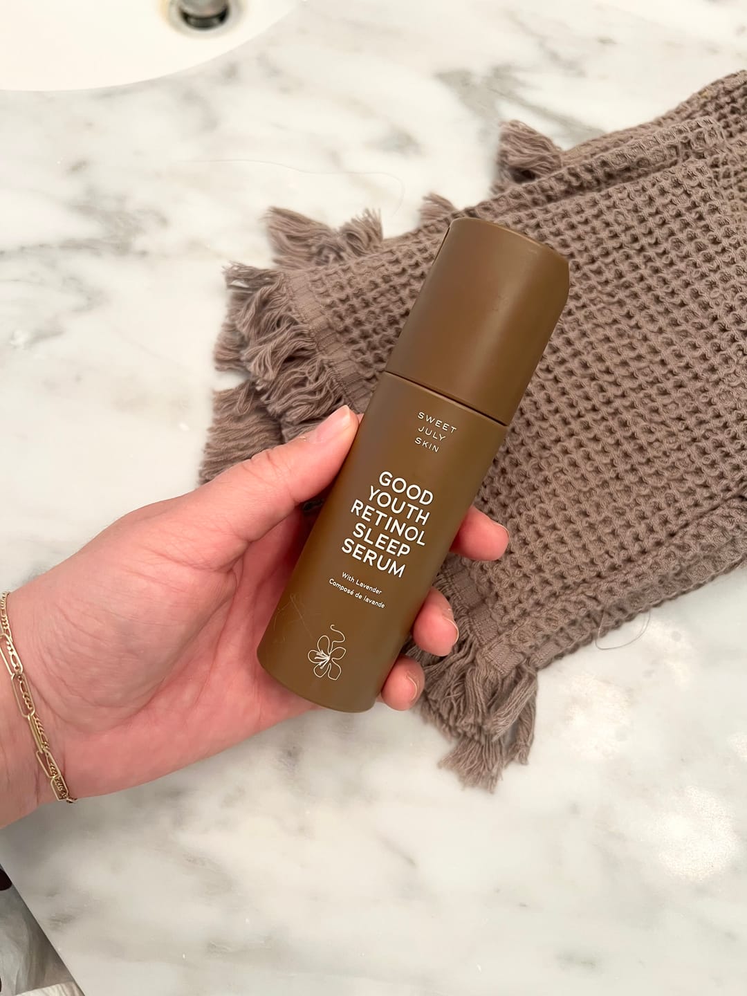 Customer photo review of Good Youth Retinol Sleep Serum