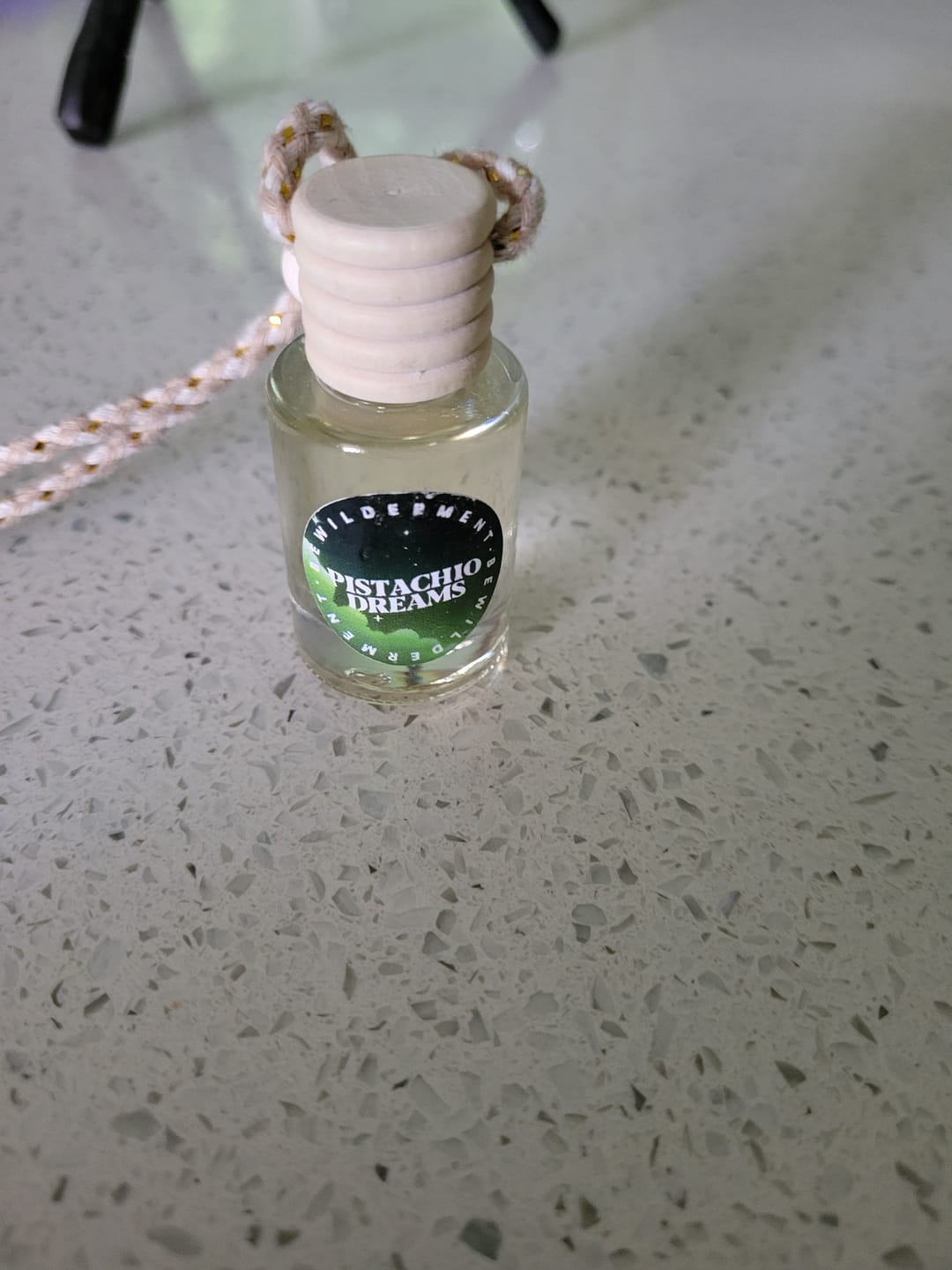 Customer photo review of Pistachio Dreams Car Freshie