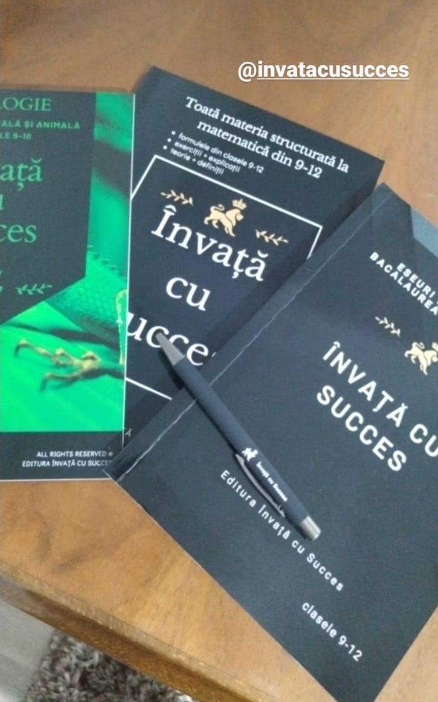 Customer photo review of Învață cu succes - Pachet Bacalaureat | Română + Matematică + Biologie 9-10